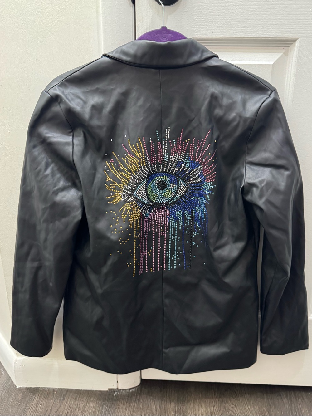 chic Black Faux Leather Jacket